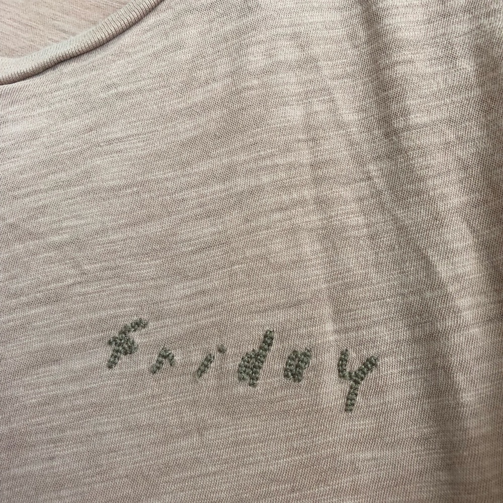 • SOLD • Madewell Friday Embroidered Tee - Picture 4 of 7